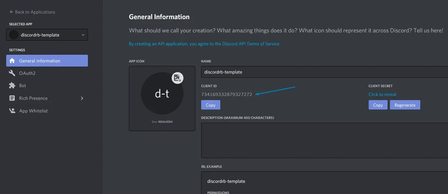 Discord app client id